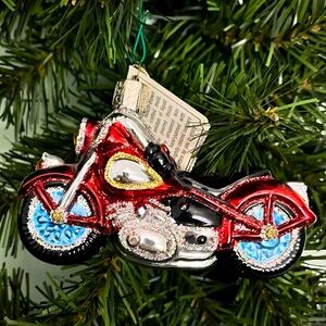 Motorcycle Christmas Ornament Old World Christmas
